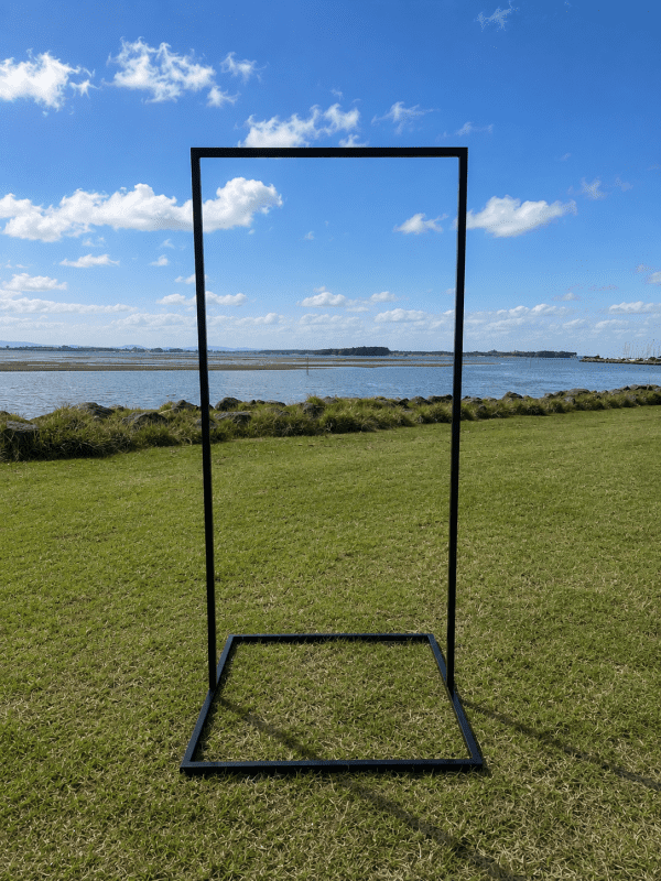 Large Signage Frame Black Rectangle Signage Frame - Large - Tauranga Party Hire Website